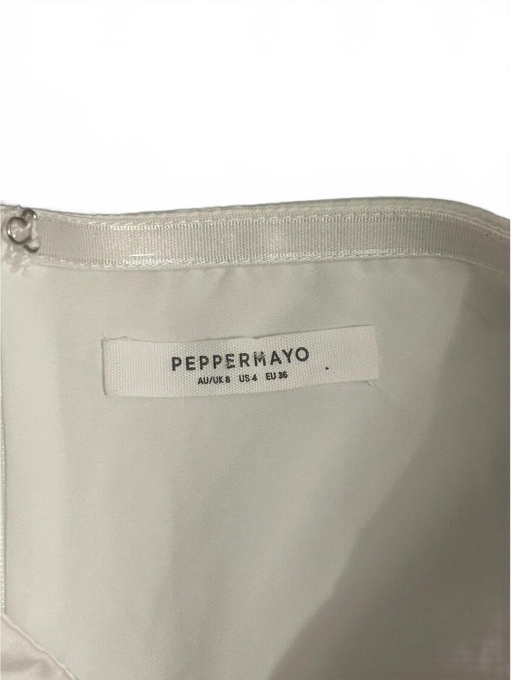 Peppermayo White Strapless Dress US 4 EU 36 - Picture 3 of 5